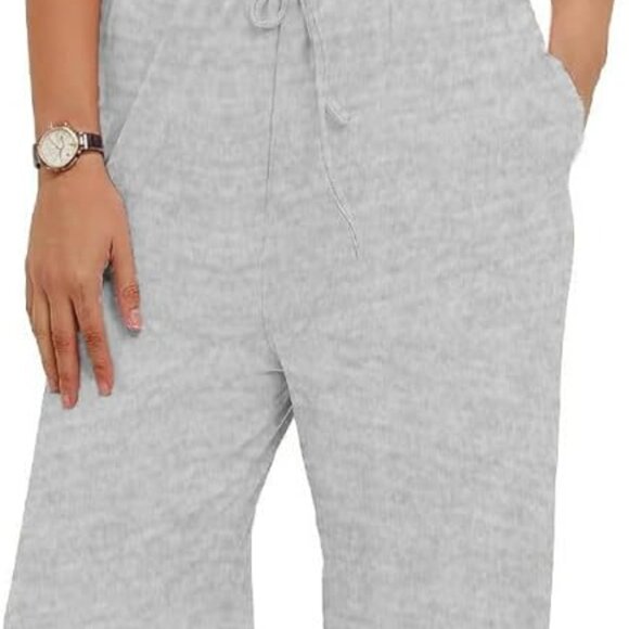 Comfortable Women's Biker Lounge Set: Relaxed 2-Piece Tracksuit in Athletic Grey - Picture 5 of 7